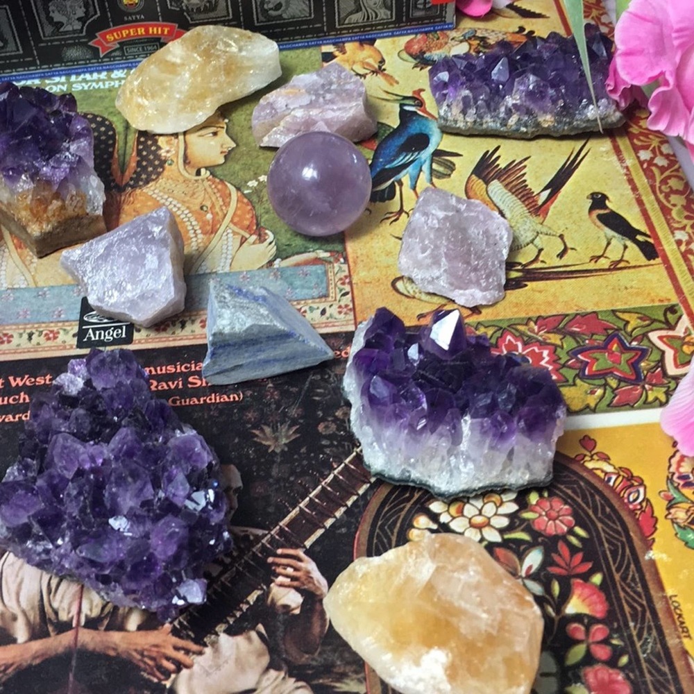 Amethyst Gemstone Mystery Box Bundle 5Pcs
